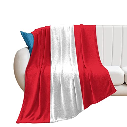 Couverture drapeau du Pérou couverture en flanelle chaude jeté de lit - 2