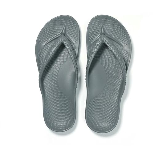 XYNM Chanclas Flip Ortopuladores De Mujeres Con Soporte Arco 2025 Zapatillas Casa Nuevas Para Fascitis Plantar Alivio La Playa Damas Sandalias Playa-gris-39