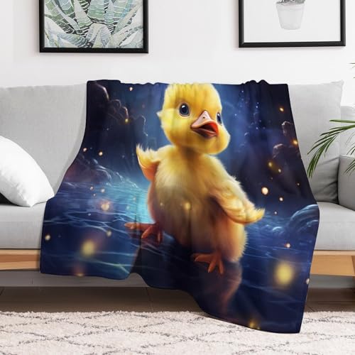 Manta de forro polar ligera para sofá Little Yellow ideal para tardes de películas 3