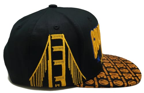 Gorra Snapback Negra Oro Visera All Bill Bridge miniatura 5