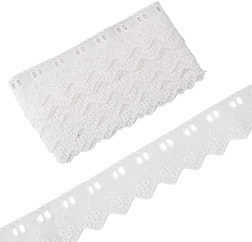 GORGECRAFT Dubbellaags gevouwen chiffon-kant, 5,1 cm breed, roze, 2 lagen met ruches, tule trim, stoffen band voor thuis, knutselen, naaien