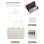 LOVEVOOK Travel Duffle Bag for Women, Weekender Overnight Bag with Shoe Compartment, Carry on Bag with Toiletry Bag, Gym Duffel Bag with Wet Pocket, Hospital Bags for Labor and Delivery 3 Pcs Set - Image 2
