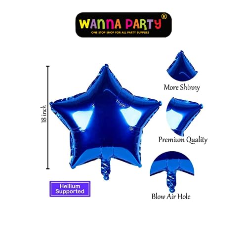 Image of Wanna Party 44-Piece Birthday Party Decor Kit for Husband & Boys | Balloons, Banner & Celebration Supplies for Kids and Adults