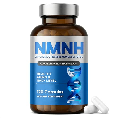 NMNH Kapseln, Ultra Strength NMNH Supplement 2000mg, NMN Capsules hochreines NAD-Ergänzungsmittel zur Erhöhung der NAD +-Spiegel, Anti-Aging, Energie und Konzentration, 120 Kapseln