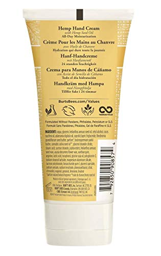 Burt's Bees Hemp Seed Oil Hand Cream For Dry Skin, 2.5 Oz (Package May Vary) #TOP1