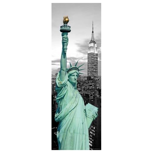Empire 499547 affisch "New York/Frihetsgudinn" träskiva på MDF-skiva mått 30 x 90 cm