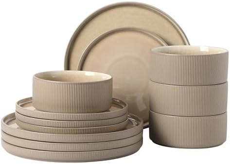 Gibson Elite Redrock Canyon 12-Piece New Bone China Dinnerware Se...