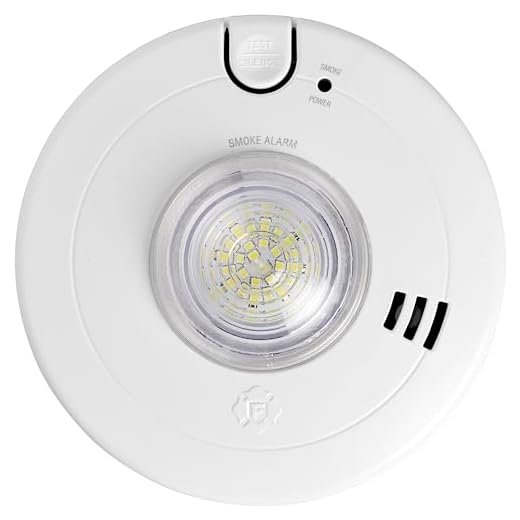 First Alert BRK 7020BSL Hardwired Hearing Impaired Smoke Detector with LED Strobe Light , white