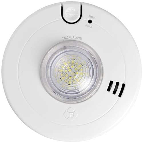 First Alert BRK 7020BSL Hardwired Hearing Impaired Smoke Detector with LED Strobe Light , white by First Alert - Used condition - US$74.98