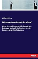 Wie Erlernt Man Fremde Sprachen? 3743629054 Book Cover