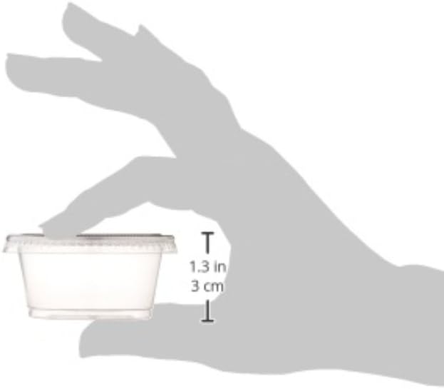 Crаzу Clеаrаnсе Polar Ice Jello Durable Plastic Shot Glasses, 2-Ounce, Translucent (Pack of 125)