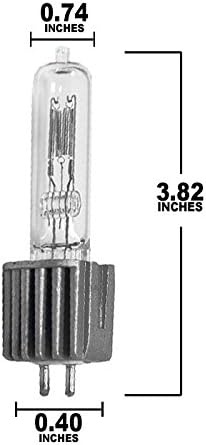 Miniatura 5 de OSRAM SYLVANIA HPL 575/120/X (UCF) (54815) 575W 120V PIN BI MEDIO CON DISPUESTO DE CALOR TRANSPARENTE T6 Halógeno