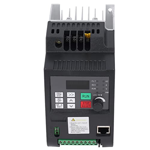 YDuupxe Przemiennik Częstotliwości 3-fazowy Silnik Kontroler 1,5KW 380V ABS