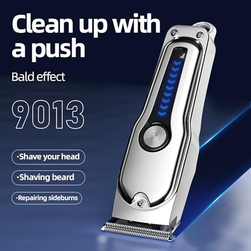 Tondeuse à barbe sans fil lames auto-affûtées pour éviter irritations