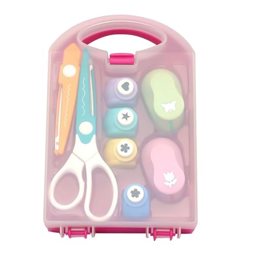 Perforadora de papel de juguete, perforadora manual para niños, perforadora de papel con agujeros en forma de estrella