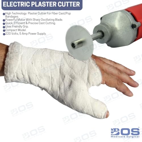 Image of Electric Plaster Cutter Machine 350W | Bone Cast Cutter for Hospital & Clinic | Orthopedic Electric Saw for POP Cast Removal | 2600RPM | 220V 50Hz | 10mm Blade