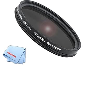 72mm Pro series Multi-Coated High Resolution Polarized Filter For Canon EF-S 18-200mm f/3.5-5.6 IS Lens, Canon EF 28-135mm f/3.5-5.6 IS USM Lens, Canon EF 200mm f/2.8L II USM Lens