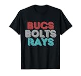 Retro Vintage Bucs Bolts Rays T-Shirt Small