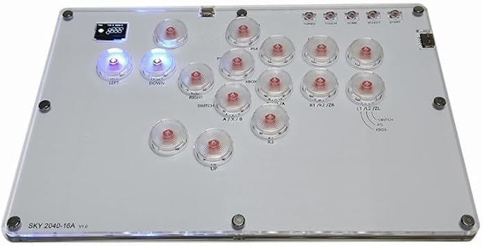13 Button Gamepad with For Turbo and Custom For RGB Perfect for PC, for PS3, Switch, and for steam