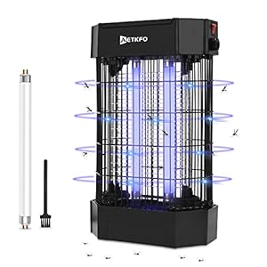 AETKFO Insectenverdelger, elektrische insectenverdelger, 12 W, muggenkiller, lamp, uv-muggenlamp, voor binnen…