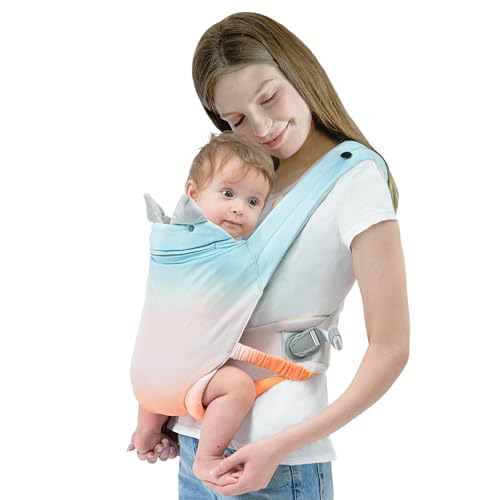 BABYPARK Advanced 3-in-1 Baby Carrier Newborn to Toddler ，face-in and face-Out Front and Back Carry- Ergonomic, Cozy and Lightweight Infant Carrier,Enhanced Lumbar Support