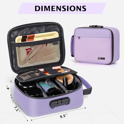 Smell Proof Bag with Combination Lock – Large Smell Proof Container with Activated Carbon Lining & Dividers, Odorless Travel Organizer for Home, Work & Gifts4