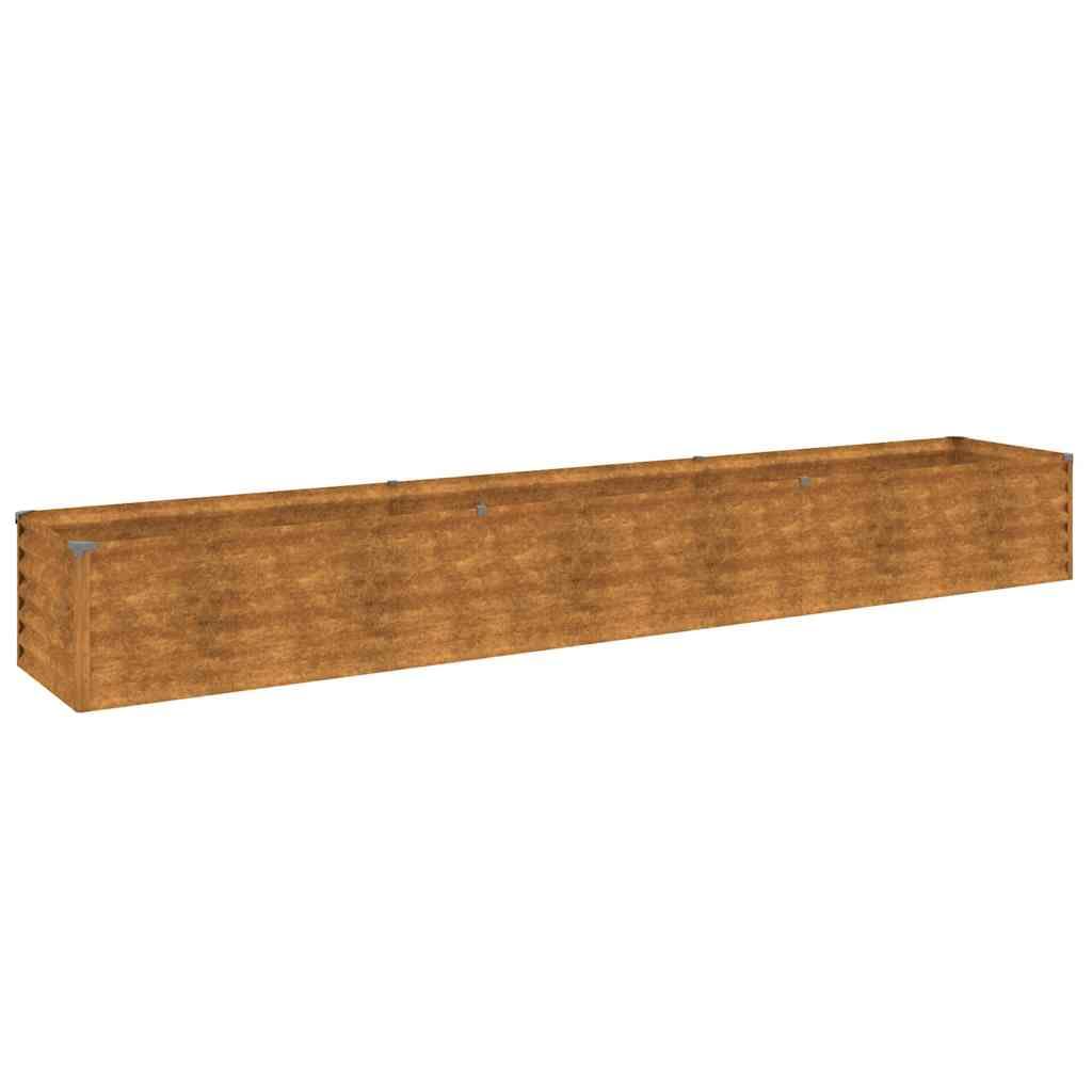 Jardinière surélevée en acier Corten pour potager de terrasse et balcon