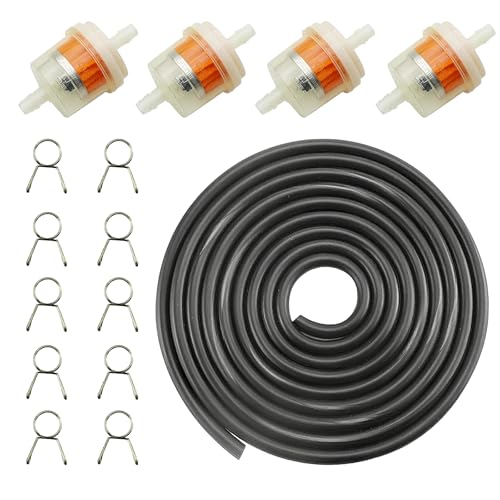 Set Filtro Carburante, Filtro Benzina Ciclomotore con Tubo Benzina, Filtri,