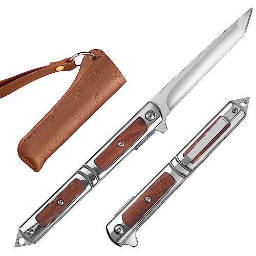Itokey Edc Pocket Knife For Men, Tanto Folding Knife, Pocket Knives With Clip, Glass Breaker, Sheath, Slim Knife, Cool Keychian Knives For Outdoor Survival, Camping #TOP13