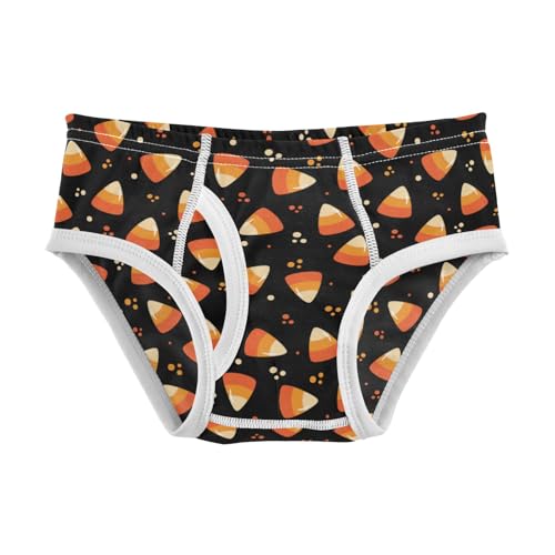 Boys' Exclusive Briefs Toddler Underwear 95% Combed Cotton Boxerbriefs 2T Candy Corn Pattern 69