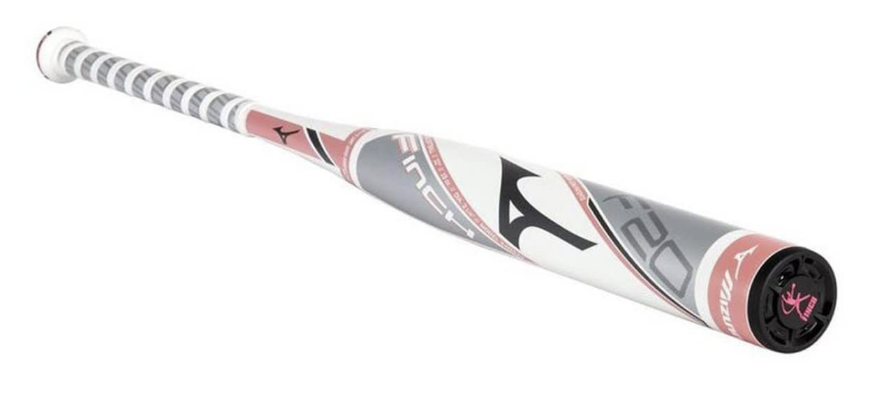Mizuno Mazza da softball F20-FINCH da ragazza, bianco/oro rosa