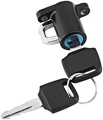 Miniatura 3 de Keenso Cerradura para casco de motocicleta, aleación de aluminio, gancho colgante con 2 llaves, popular