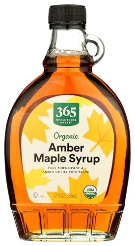 365 by Whole Foods Market, Organic Grade A Amber Maple Syrup, 12 Fl Oz
