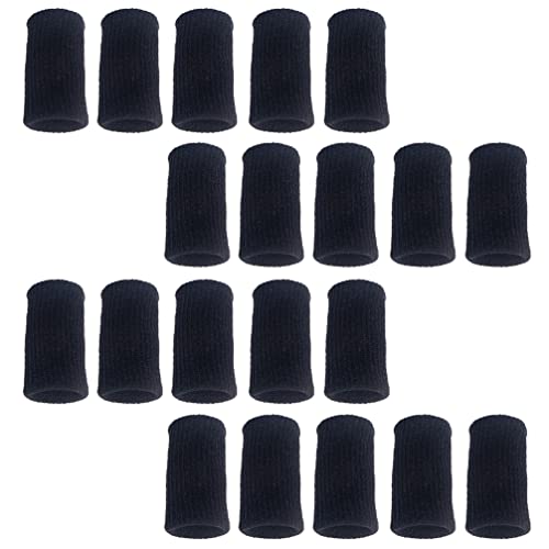 EXCEART Manga Dedo Esportes Vôlei 20Pcs Sweatbands Sports Elastic Dedo Manga Thumb Brace Protetores