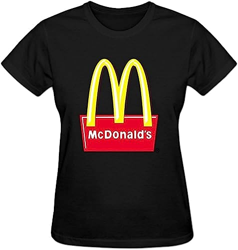 Classic Fit rather Women\'s Short Sleeve Designed Classic McDonalds Cotton O Neck T Shirts