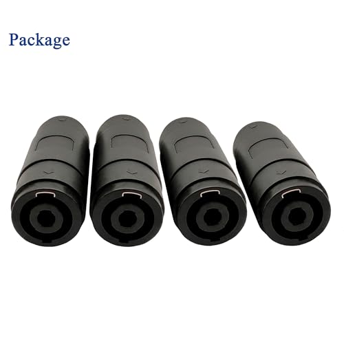 Conector Speakon hembra a hembra 4 pines pack 4 miniatura 5