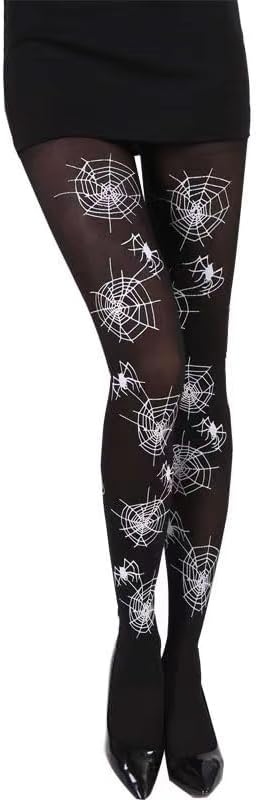 DONCIDAY Halloween Tights Halloween Leggings Double-Sided Print Costume & Dress Up Stockings Socks for Women Girls