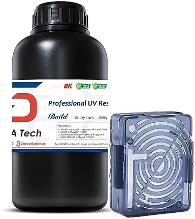 Siraya Tech Build 3D Printer Low Shrink Resin, Smoky Black, 1kg