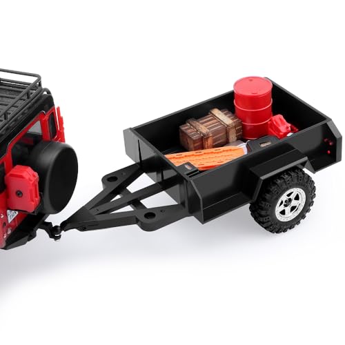 Remorque RC 1/18 avec attelage GLOBACT pour TRX4M Defender Crawler - 2