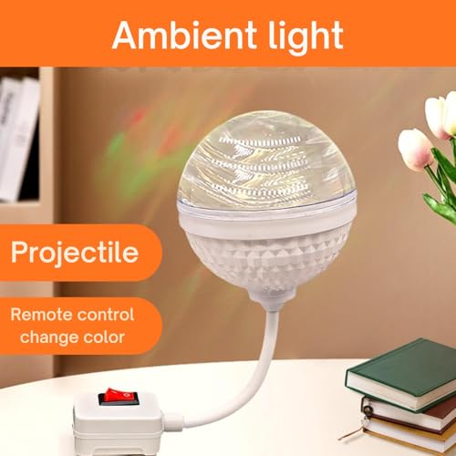 Image of One94Store RGB Rotating LED Lamp | Plug-in Powered Full-Color Aurora Projector Light for Bedroom, Living Room, Kids Room, Party, Diwali & Festive Decoration | Energy-Saving Decorative Night Lamp