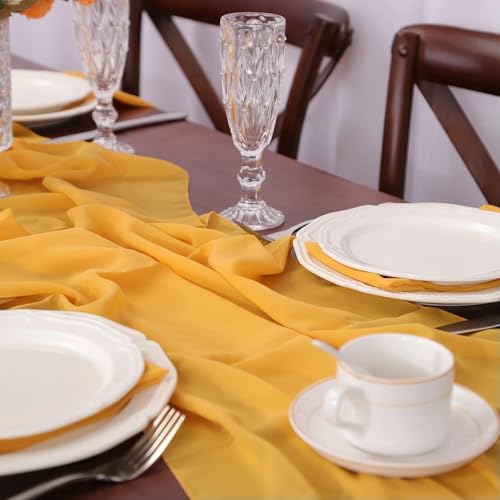 Mousseline de soie pour arche de mariage et décoration de table romantique - 7