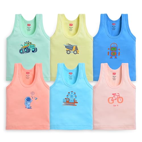 Image of LuvLap Baby Boys Regular Fit 100% Cotton Vest