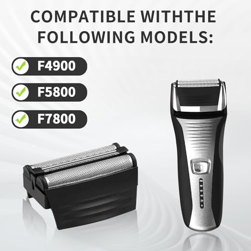2PACK（BLACK）Shaver Replacement Foil Compatible with Remington TITANIUM-X Flex & Pivot Foil and Cutter F5800 & F7800,Shaver heads Fit for Remington F4900,F5800,F7800 by BILLAR - Used condition - Image 4