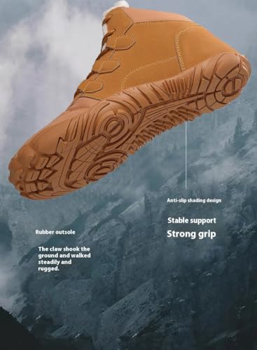 Glacia Barefoot Shoes for Men Women Winter, 2025 Wide Toe Warm Non-Slip Waterproof Winter Walking Shoes4