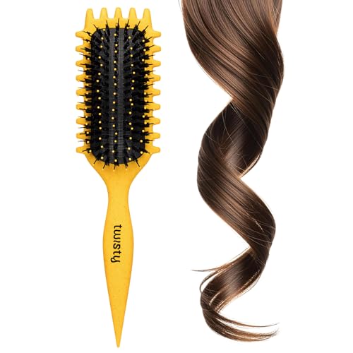 Brosse coiffante pour twists sur cheveux mouillés TWISTY pour de belles boucles