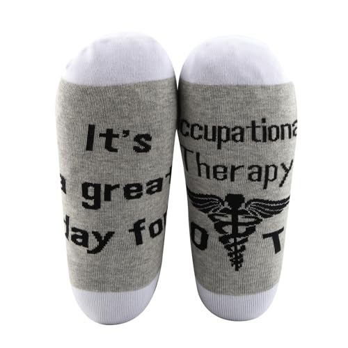PXTIDY 2 Pairs Occupational Therapy Socks - OT Student & Therapist Gift4