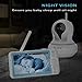 Baby Monitor with Camera and Audio Acenz 720P Video Baby Monitor with 5 Inches Display, Remote Pan & Tilt & Zoom, No Glow Night Vision, Two-Way Talk, Sound & Temperature Alert, 3000mAh Lithium Battery