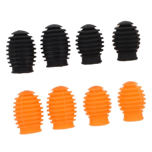 HEMOTON 8pcs Drumstick Dampeners for Quiet Drumming Practice Silicone Drumstick Tips Mute Tips Percussion Tips Replacement