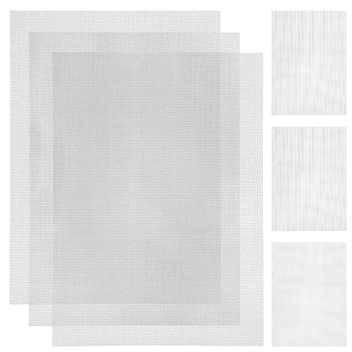 HOLIDYOYO Wire Mesh Screen 12X8 Inch, 6pcs Stainless Steel Mesh Sheets for DIY Projects, Cage, Vent, Garden, Window Screen, Filter Mesh