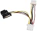 Price comparison product image StarTech.com LP4 SATA Power Y SATA to LP4 Power Adapter + 2 x LP4 6 Inch Black